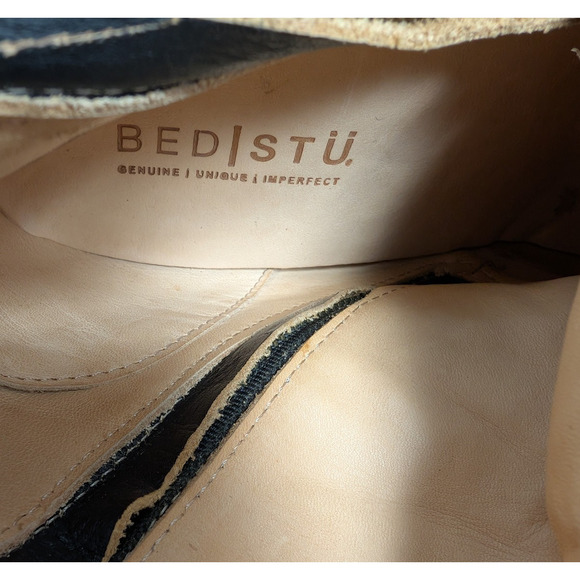 Bed Stu Fortune Tall Boots Womens 8.5 Western Equestrian Moto Distressed Black - Picture 5 of 7